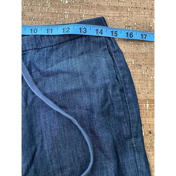 INES DE LA FRESSANGE X UNIQLO PARIS Blue STRAIGHT LEG PANTS Size M - Picture 7 of 9